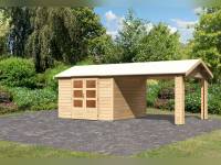 Karibu Gartenhaus Theres 7 natur- 1 Dachbausbauelement