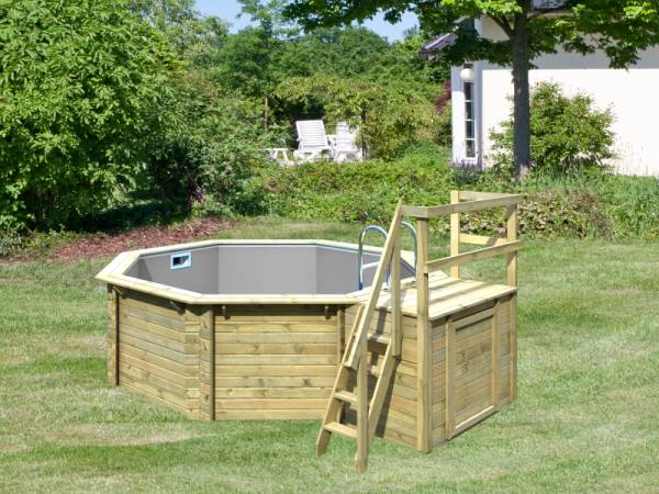 Karibu Pool Modell 1 Variante B -graue Folie Karibu Pool Modell 1 Variante B -graue Folie