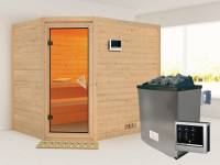 Tanami - Karibu Sauna inkl. 9-kW-Ofen - ohne Dachkranz -