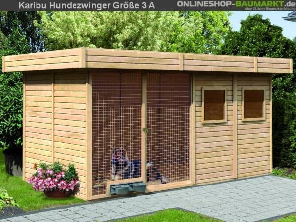 Karibu Hundehütte Hundezwinger Größe 4 A 19 mm Karibu Hundehütte Hundezwinger Größe 4 A 19 mm