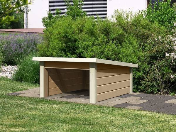 Karibu Woodfeeling Haus für Mähroboter 2 sandbeige Karibu Woodfeeling Haus für Mähroboter 2 sandbeige