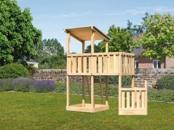 Akubi Spielturm Anna + Anbauplattform + Schiffsanbau unten Akubi Spielturm Anna + Anbauplattform + Schiffsanbau unten