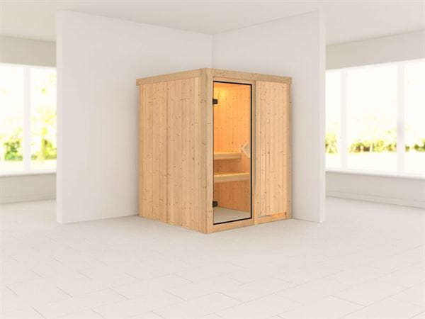 Norin - Karibu Sauna ohne Ofen - ohne Dachkranz - Norin - Karibu Sauna ohne Ofen - ohne Dachkranz -