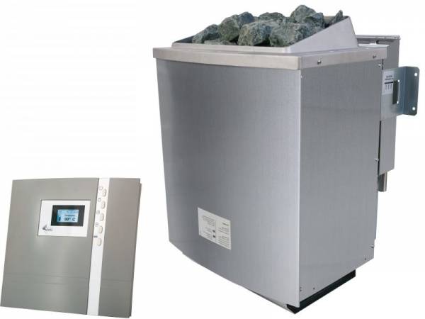 Karibu Bio-Kombiofen 9,0 kW externe Steuerung Premium und Steine Karibu Bio-Kombiofen 9,0 kW externe Steuerung Premium und Steine