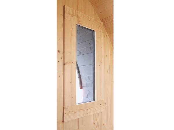 Karibu Fenster für 44 mm Saunafass 25 x 60 cm