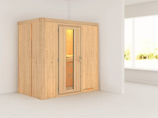 Variado - Karibu Sauna Multifunktionskabine ohne Ofen- mit Energiesparender Saunatür