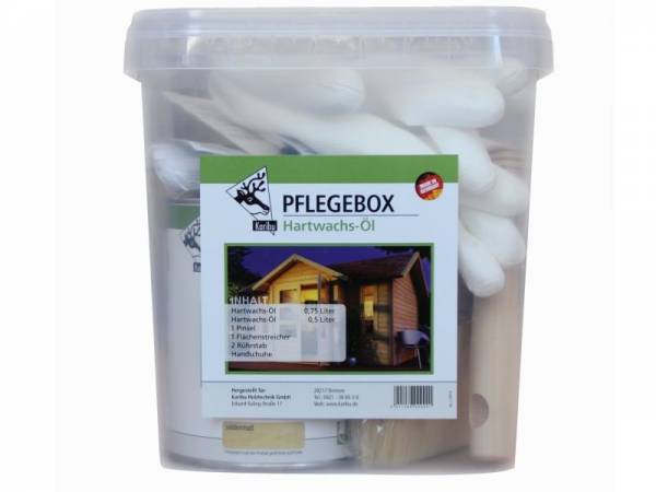 Karibu Pflegebox für den Innenbereich von Gartenhäusern, Hartwachsöl Karibu Pflegebox für den Innenbereich von Gartenhäusern, Hartwachsöl