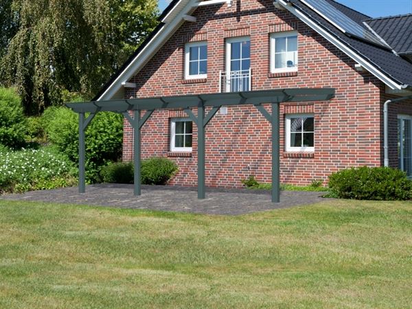 Karibu Terrassenüberdachung Classic Modell 1 Gr. C silbergrau Farbset Karibu Terrassenüberdachung Classic Modell 1 Gr. C silbergrau Farbset