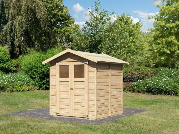 Karibu Gerätehaus Dahme 3 natur 14 mm Karibu Gerätehaus Dahme 3 natur 14 mm