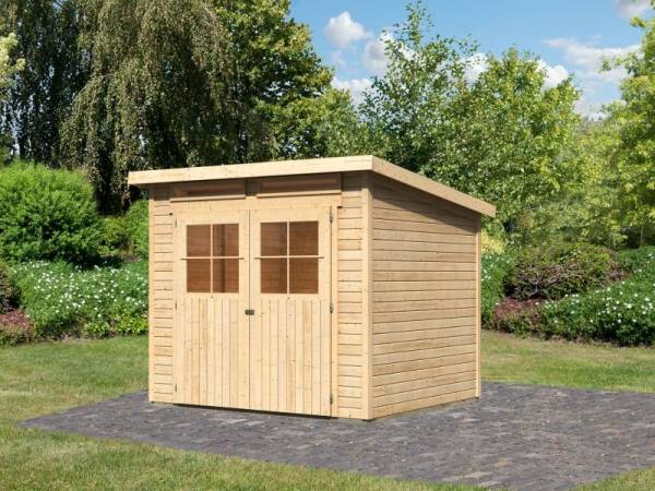 Karibu Gartenhaus Glücksburg 4 natur 19 mm Karibu Gartenhaus Glücksburg 4 natur 19 mm