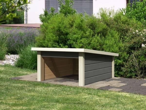 Karibu Woodfeeling Haus für Mähroboter 2 terragrau Karibu Woodfeeling Haus für Mähroboter 2 terragrau