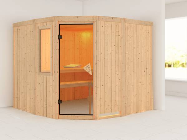 Simara 3 - Karibu Sauna ohne Ofen - mit Fenster -