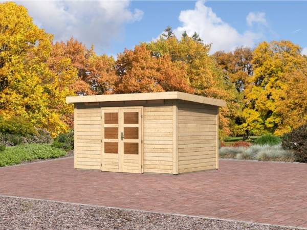 Karibu Aktions Gartenhaus Emden 7 natur 28 mm Karibu Aktions Gartenhaus Emden 7 natur 28 mm