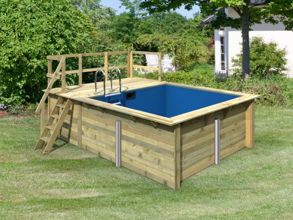 Karibu Rechteck Pool Größe 1 inkl. Terrasse 3,5 m Karibu Rechteck Pool Größe 1 inkl. Terrasse 3,5 m
