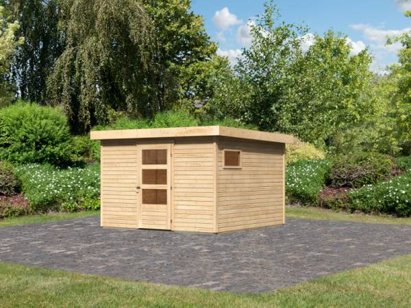 Karibu Woodfeeling Gartenhaus Oburg 6 natur 19 mm Karibu Woodfeeling Gartenhaus Oburg 6 natur 19 mm