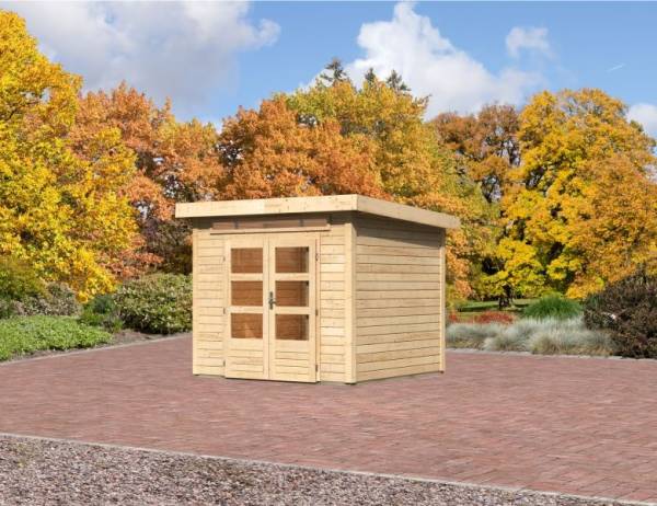 Karibu Aktions Gartenhaus Emden 3 natur 28 mm Karibu Aktions Gartenhaus Emden 3 natur 28 mm