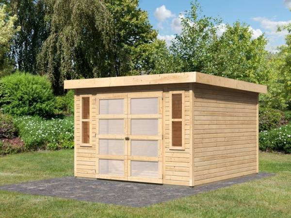 Karibu Gartenhaus Mühlendorf 4 natur 19 mm Karibu Gartenhaus Mühlendorf 4 natur 19 mm