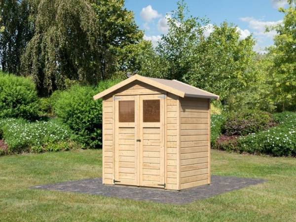 Karibu Gerätehaus Dahme 1 natur 14 mm Karibu Gerätehaus Dahme 1 natur 14 mm