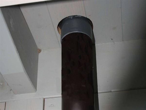 Metall Fallrohrset F1K mit Einlaufstutzen dunkelgrau DN75, Dachhöhe bis 250 cm