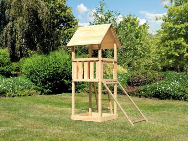 Akubi Spielturm Lotti mit Netzrampe Akubi Spielturm Lotti mit Netzrampe