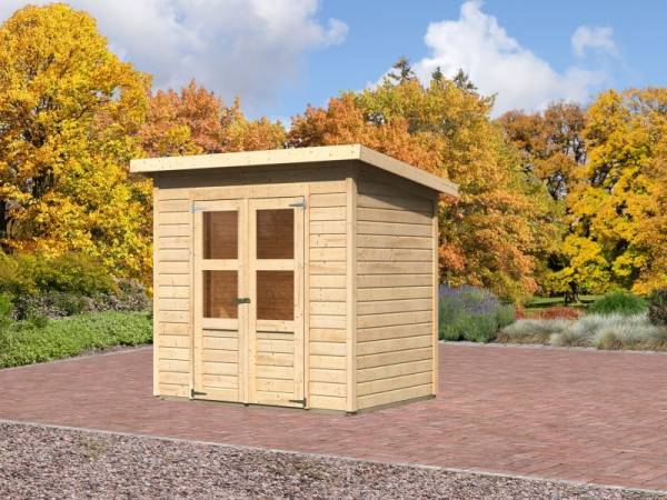 Karibu Aktions-Gerätehaus Hamburg 3 natur 14 mm Karibu Aktions-Gerätehaus Hamburg 3 natur 14 mm