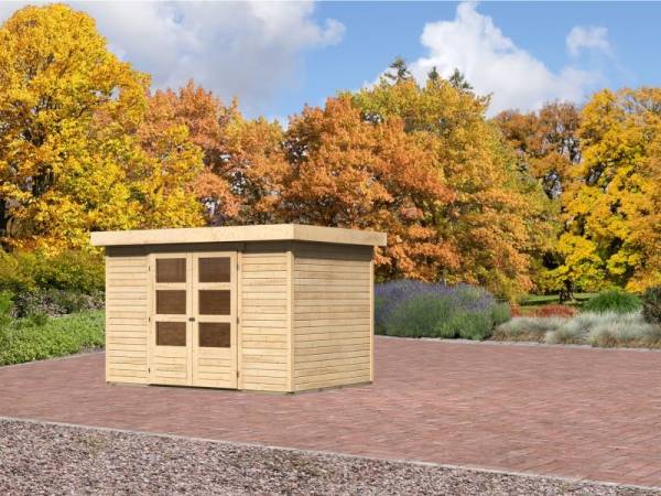 Karibu Aktions-Gartenhaus Jever 4 natur 19 mm Karibu Aktions-Gartenhaus Jever 4 natur 19 mm