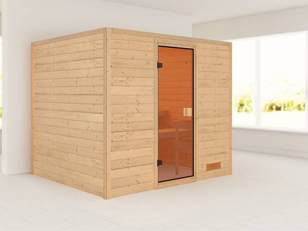 Karibu Woodfeeling Massivholzsauna Karla 38 mm Karibu Woodfeeling Massivholzsauna Karla 38 mm