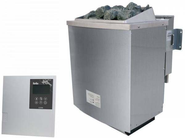 Karibu Bio-Kombiofen 9,0 kW externe Steuerung Classic und Steine Karibu Bio-Kombiofen 9,0 kW externe Steuerung Classic und Steine