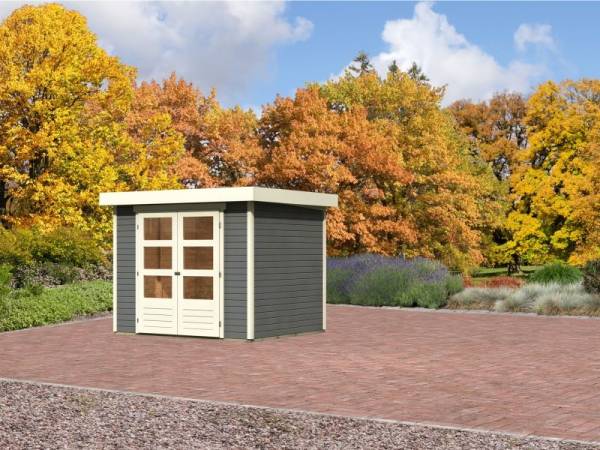Karibu Aktions Gartenhaus Jever 3 terragrau 19 mm Karibu Aktions Gartenhaus Jever 3 terragrau 19 mm