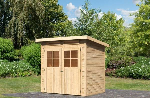Karibu Gartenhaus Glücksburg 2 natur 19 mm Karibu Gartenhaus Glücksburg 2 natur 19 mm